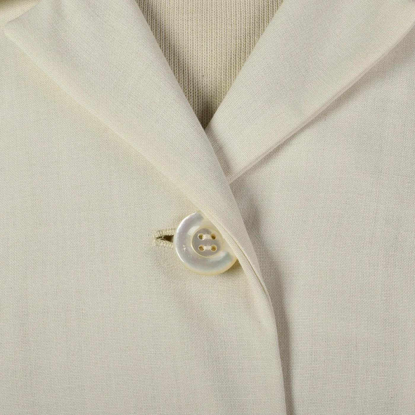 1940s Deadstock White Wool Suit