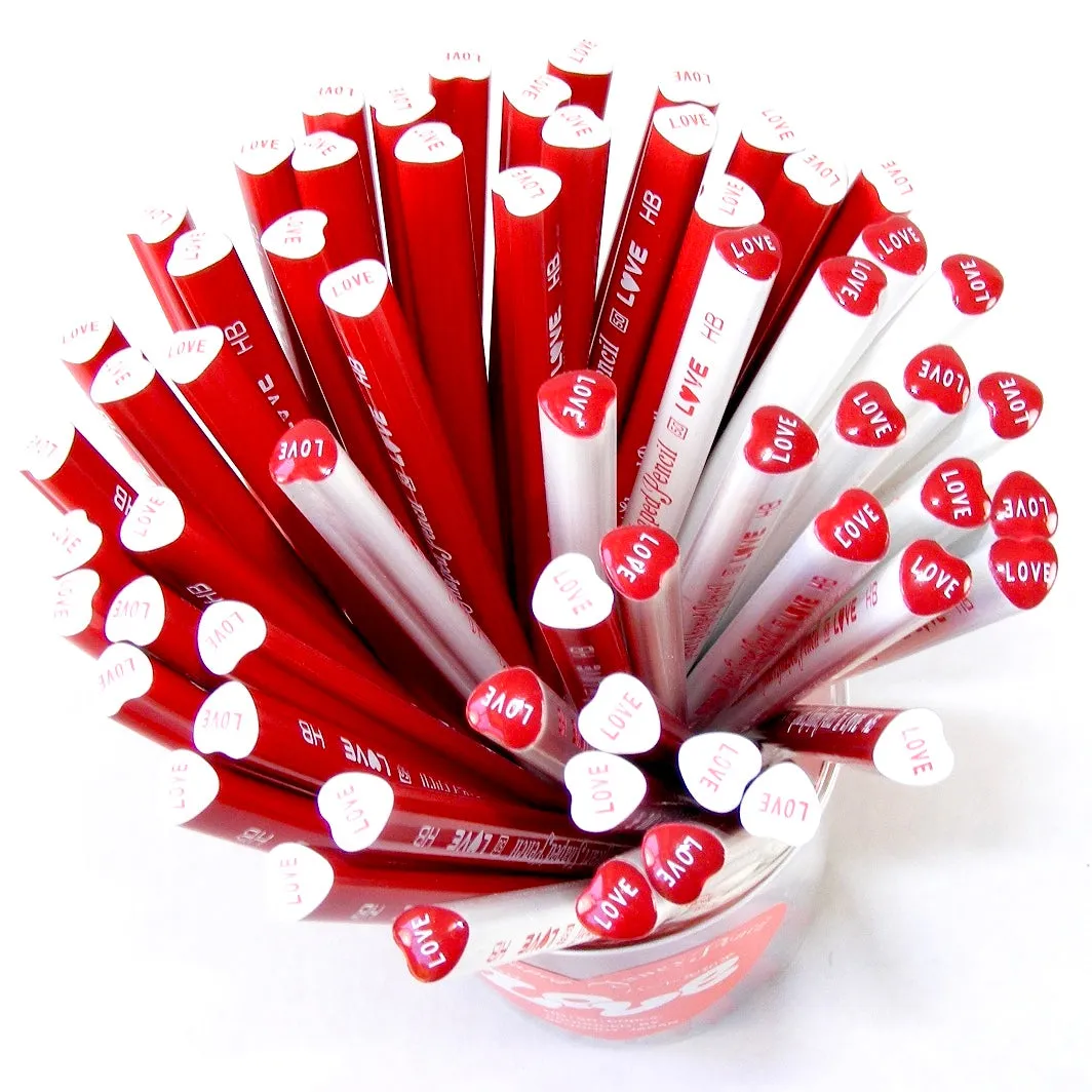 21203 VALENTINE LOVE HEART PENCILS-60