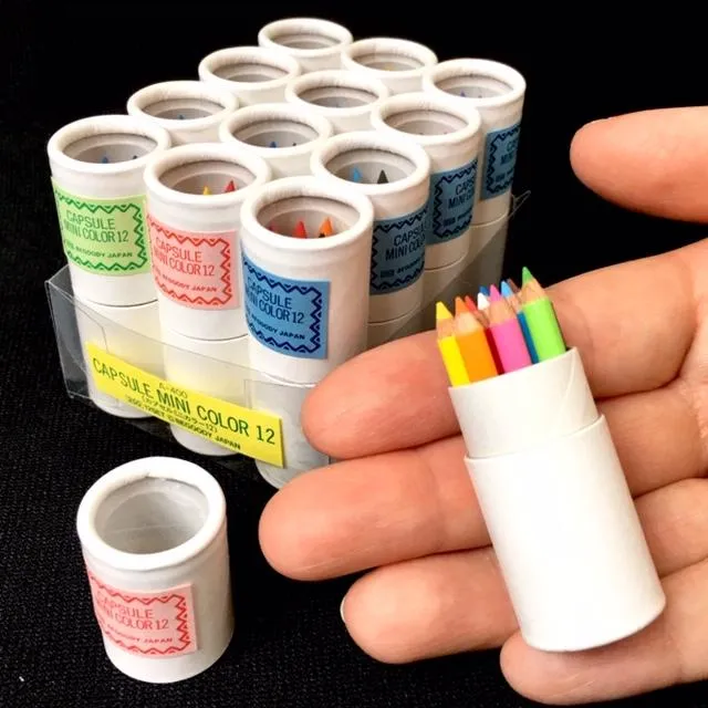 21602 12 sets of 12 mini pencils in mini paper tube-12