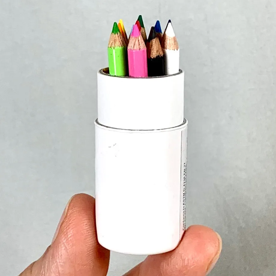 21602 12 sets of 12 mini pencils in mini paper tube-12