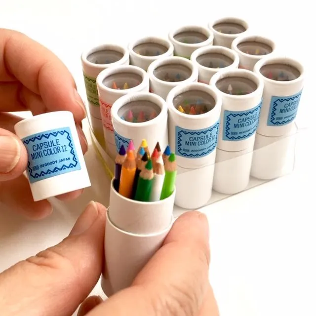 21602 12 sets of 12 mini pencils in mini paper tube-12