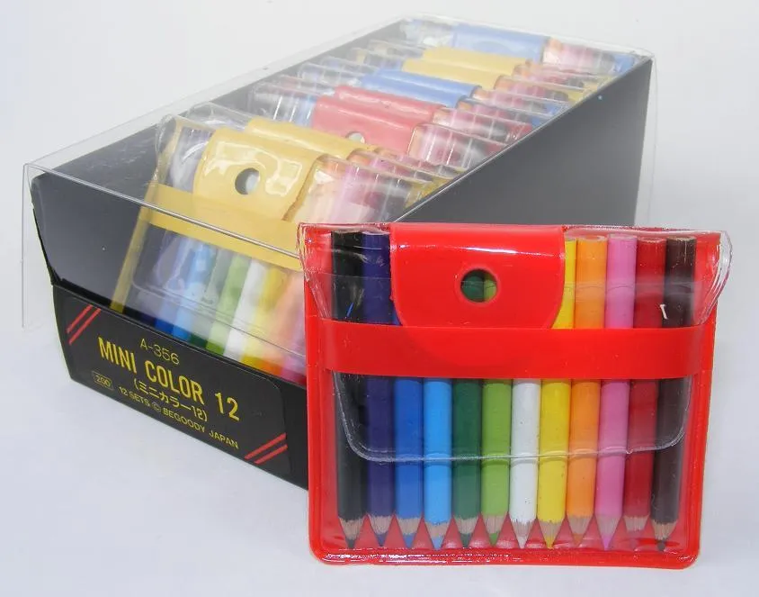 21612 12 MINI 1.75" PENCILS IN POUCH-12