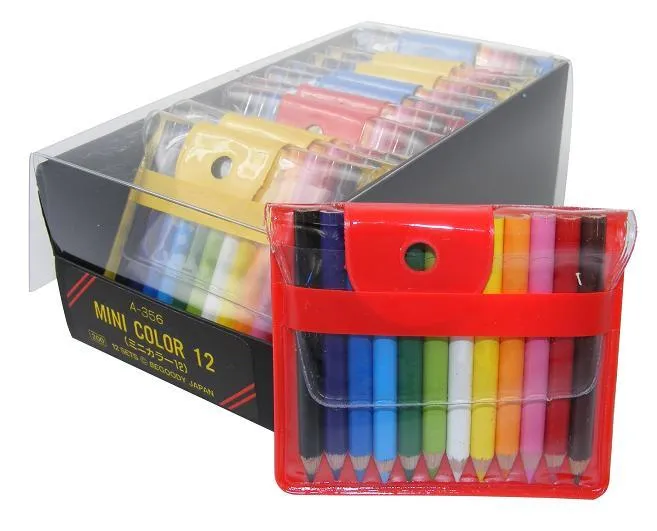 21612 12 MINI 1.75" PENCILS IN POUCH-12