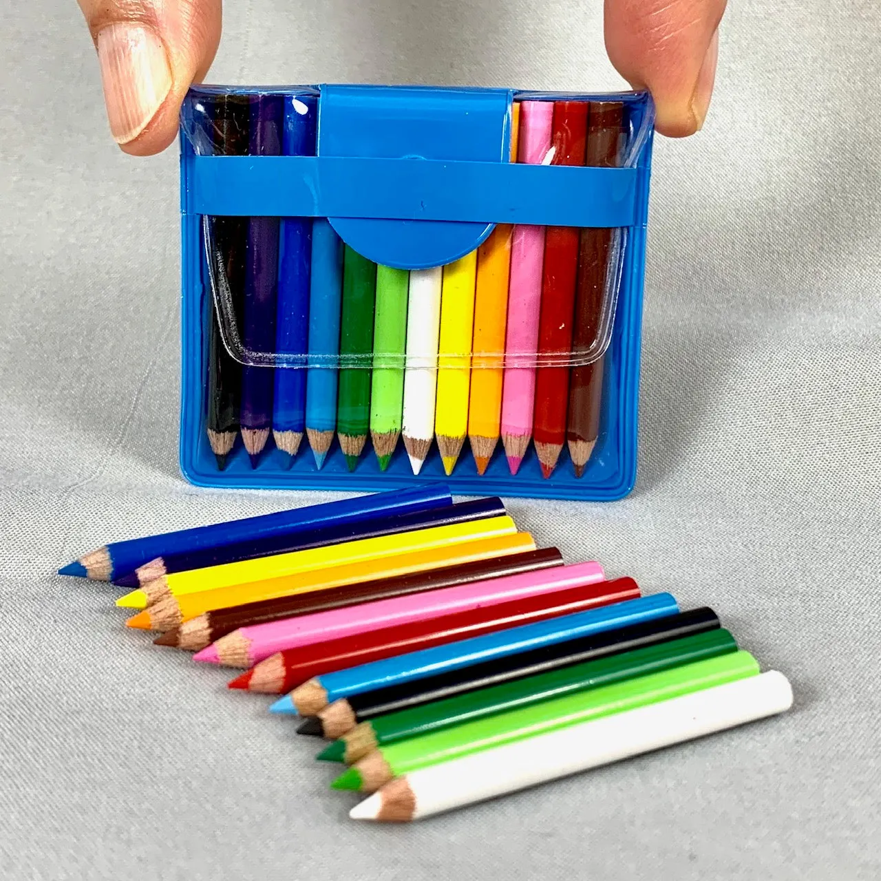 21612 12 MINI 1.75" PENCILS IN POUCH-12