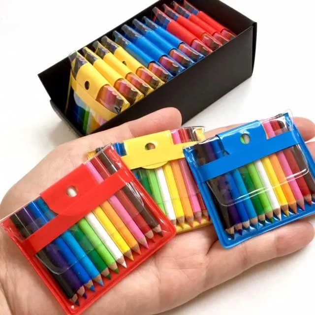 21612 12 MINI 1.75" PENCILS IN POUCH-12