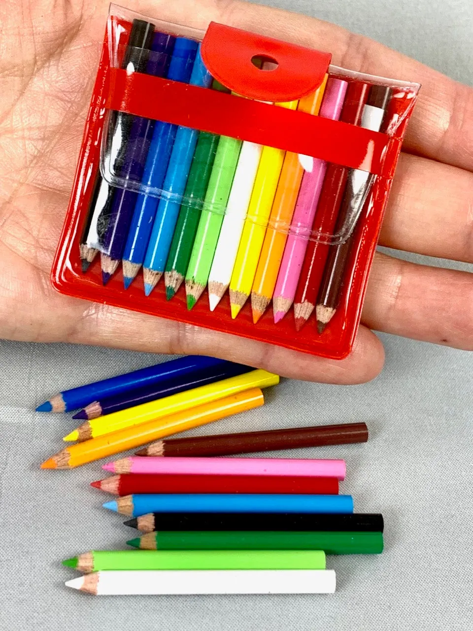 21612 12 MINI 1.75" PENCILS IN POUCH-12