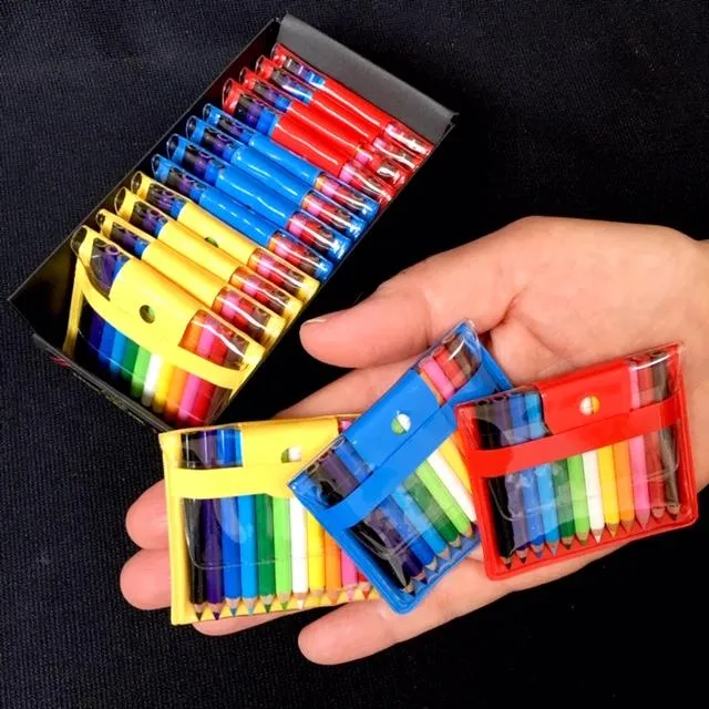 21612 12 MINI 1.75" PENCILS IN POUCH-12