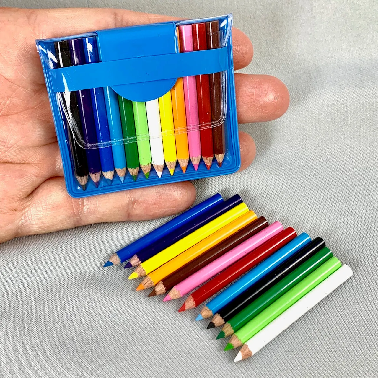 21613  12 Mini Pencils in Pouch Bulk-100