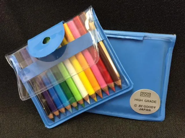 21613  12 Mini Pencils in Pouch Bulk-100