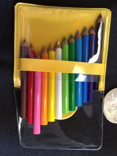 21613  12 Mini Pencils in Pouch Bulk-100