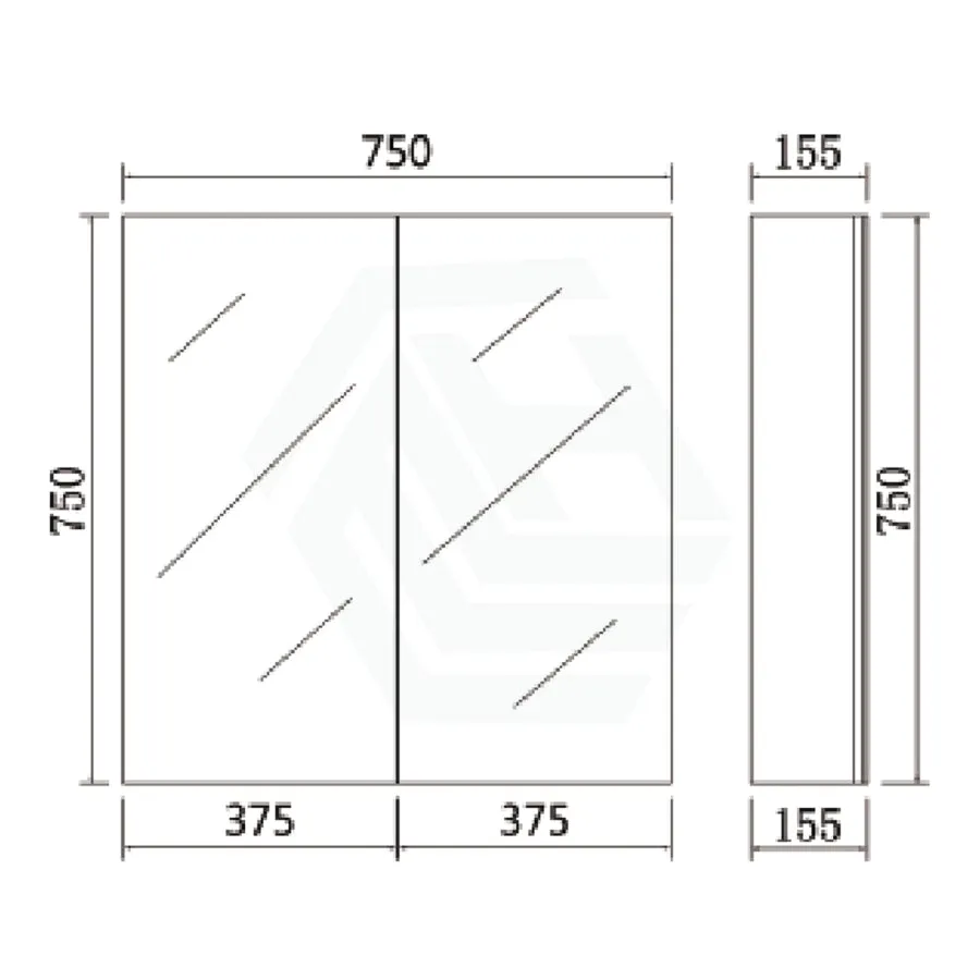 450/600/750/900/1200/1500mm PVC Pencil Edge Gloss White Shaving Cabinet With Mirror Polyurethane White Tempered Glass Shelves