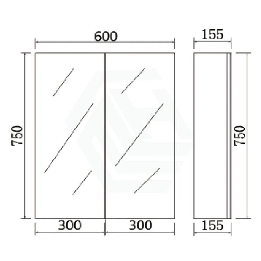 450/600/750/900/1200/1500mm PVC Pencil Edge Gloss White Shaving Cabinet With Mirror Polyurethane White Tempered Glass Shelves