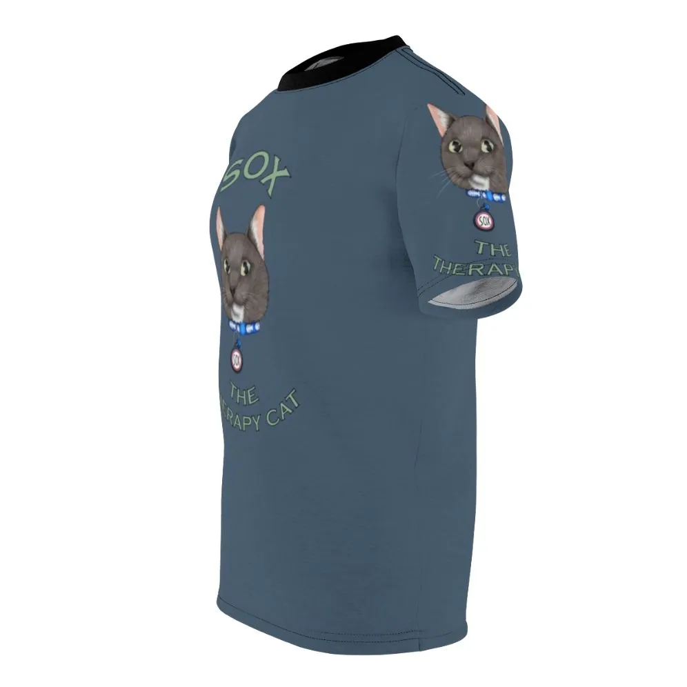 Adorable Cat Artwork Digital Drawing T-Shirt for Pet Lovers