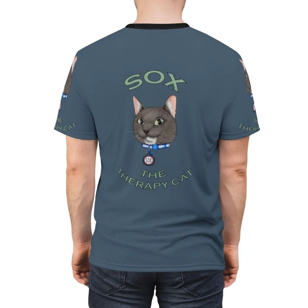 Adorable Cat Artwork Digital Drawing T-Shirt for Pet Lovers