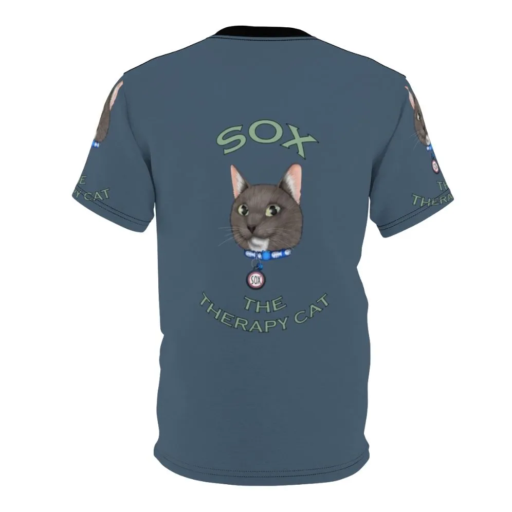 Adorable Cat Artwork Digital Drawing T-Shirt for Pet Lovers