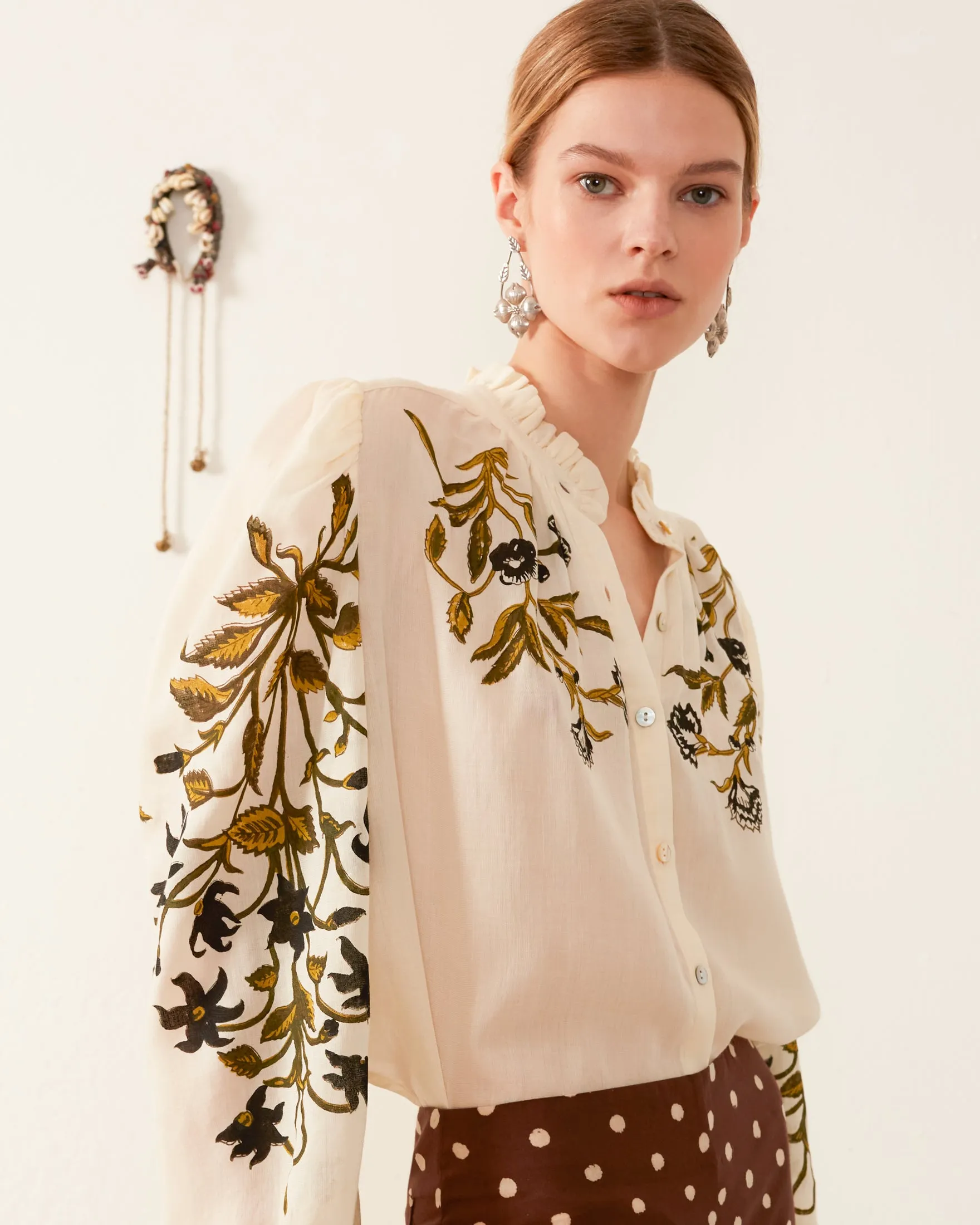 Annabel Olive Lily Valley Shirt