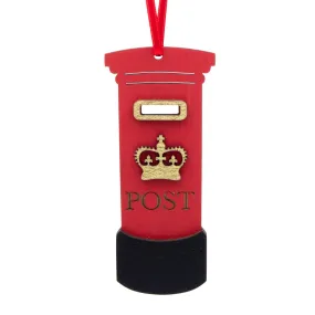 Artcuts Post Box Hanging Wooden Decoration