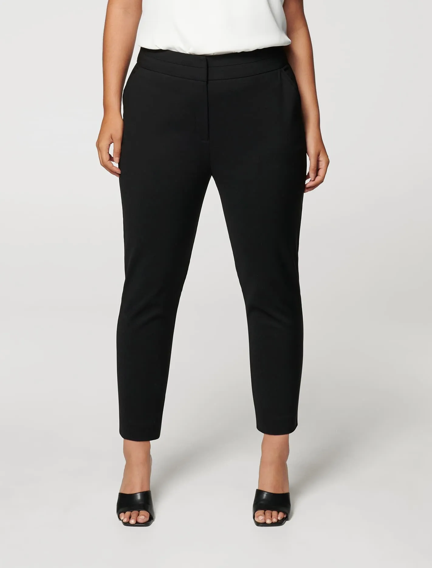 Audrey High Waist Cropped Curve Pant