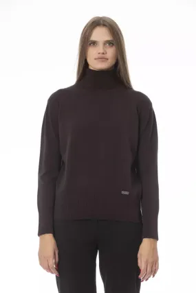 Baldinini Trend Brown Wool Sweater