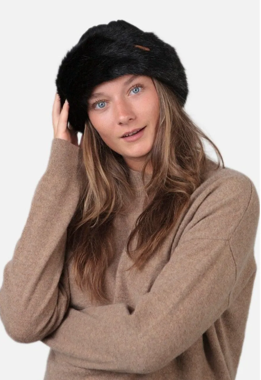 Barts Fur Cable Bandhat Warm Winter Hat Women