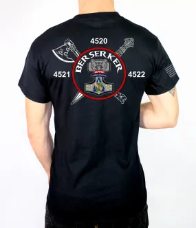 Berserker Black 50-50 Blend Unisex PT Short Sleeve Shirt