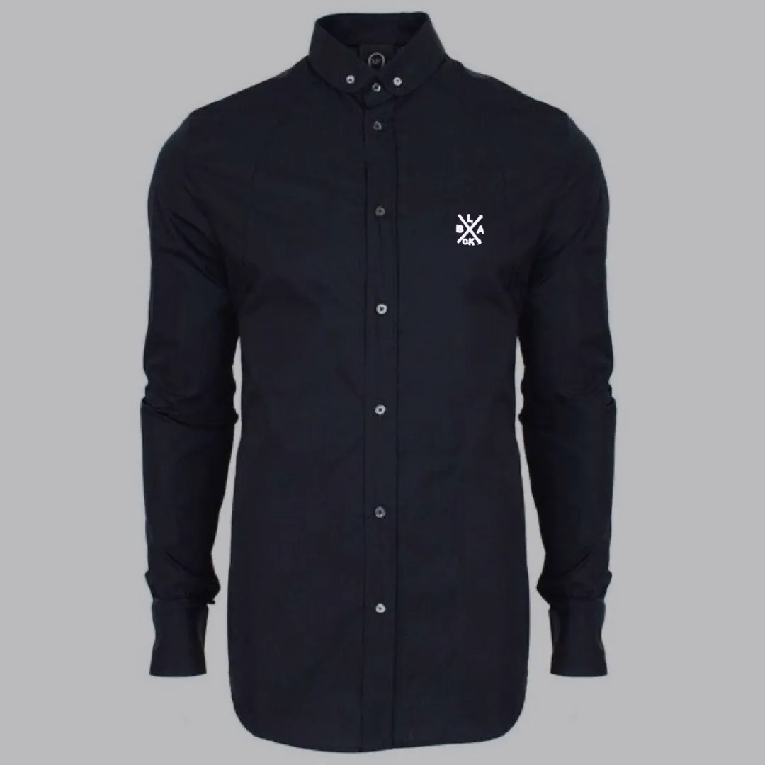 BLACK EMBROIDERY SHIRT