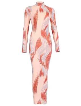 Brush Strokes Maxi Dress