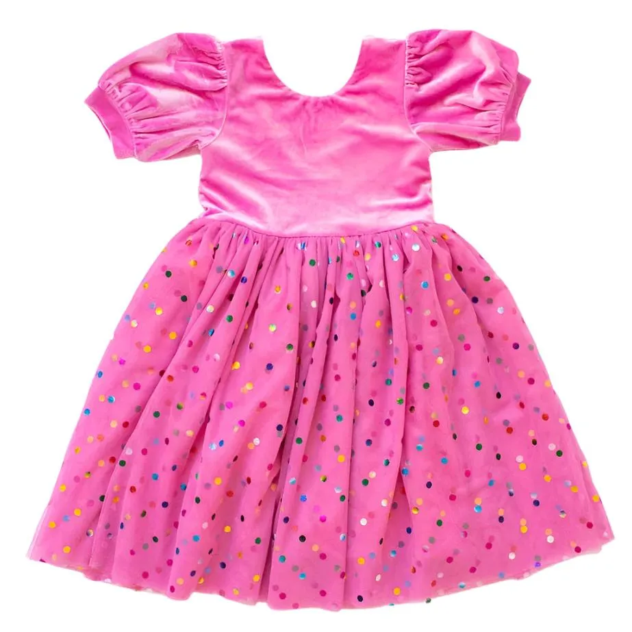 Bubblegum Confetti Diana Dress