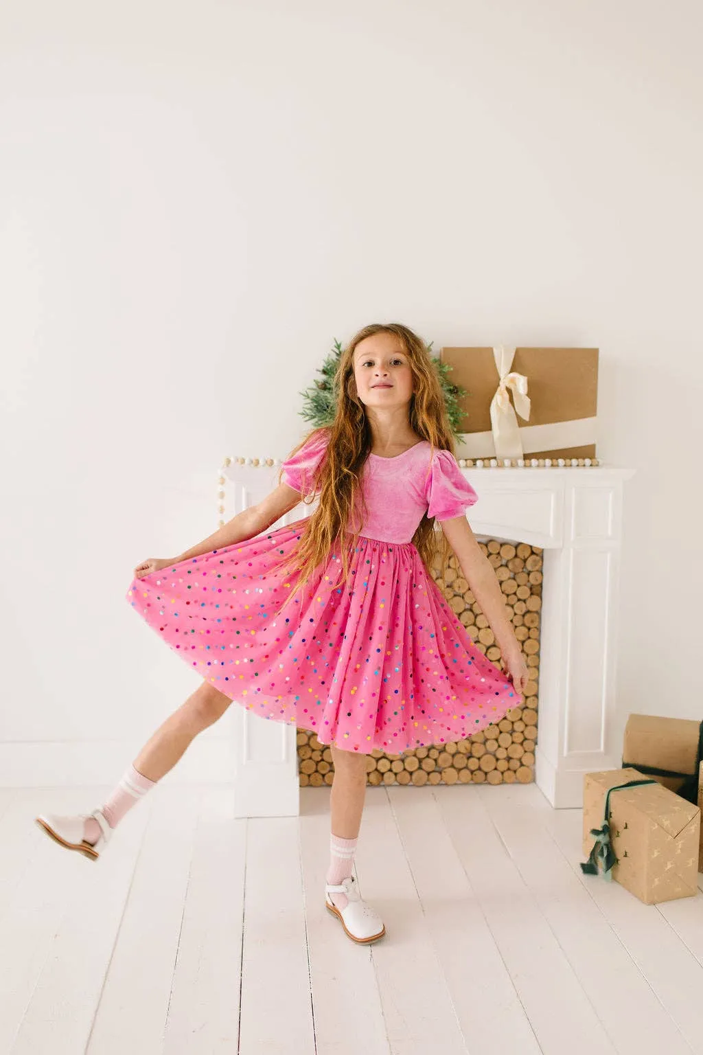 Bubblegum Confetti Diana Dress