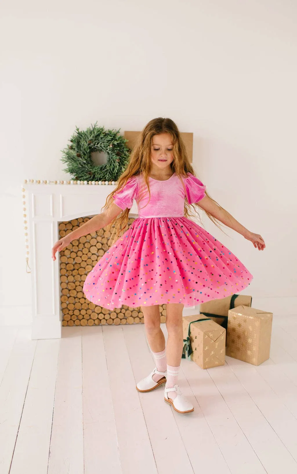 Bubblegum Confetti Diana Dress