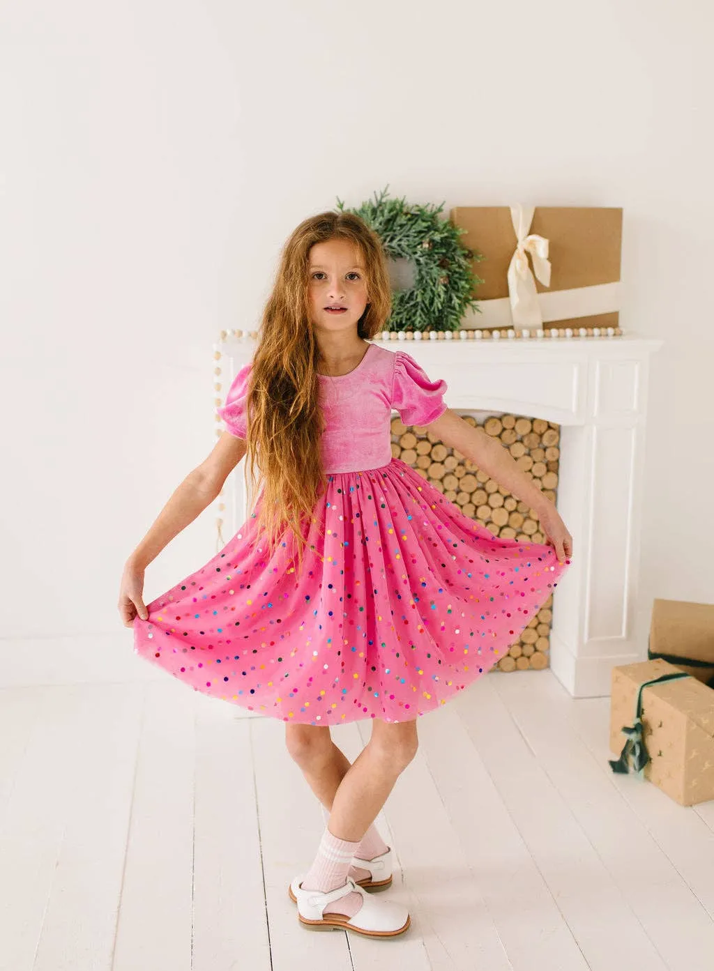 Bubblegum Confetti Diana Dress