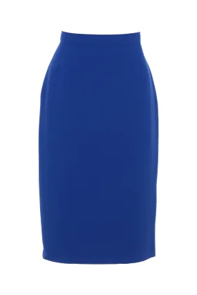 Busy Clothing Womens Royal Blue Pencil Skirt