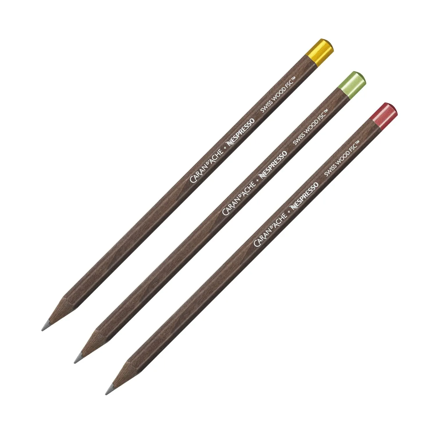 Caran d’Ache Nespresso Pencil in Swiss Wood Graphite (HB) - Set of 3