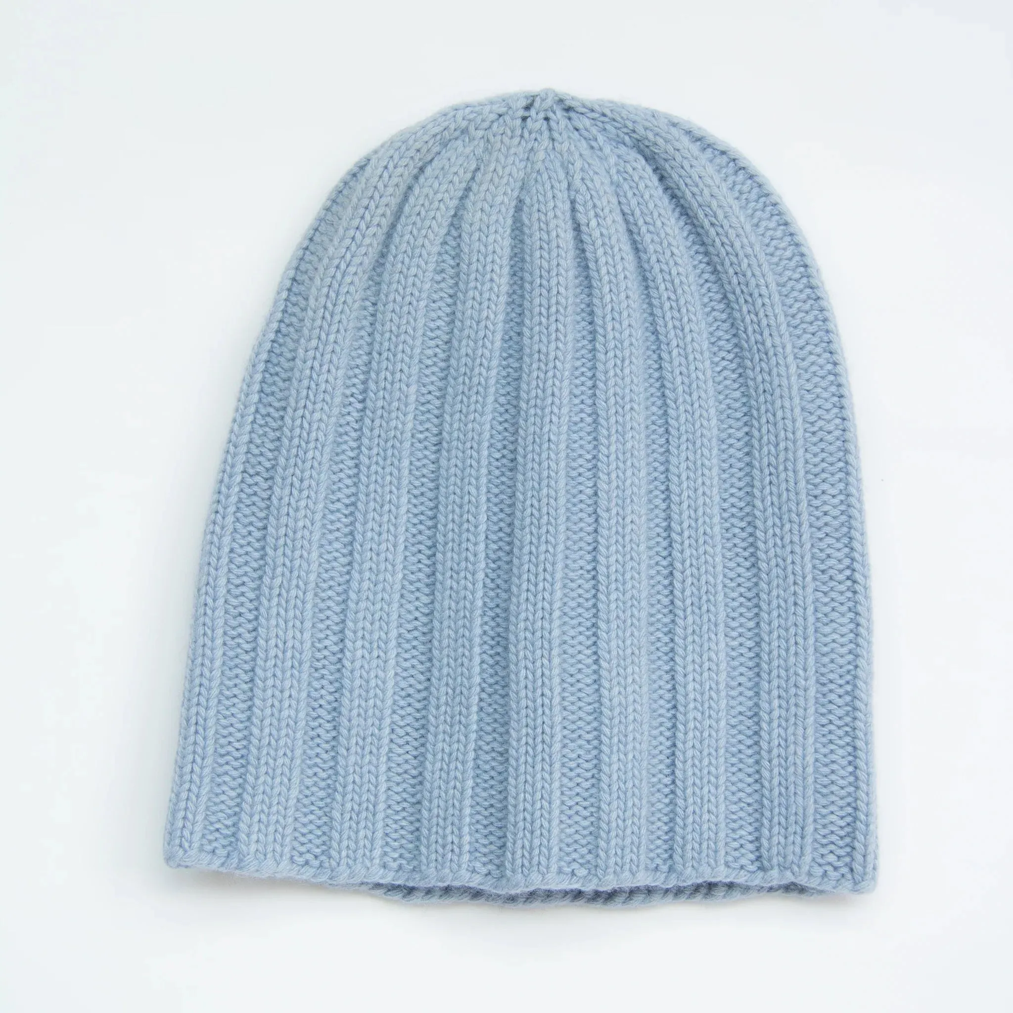 Cashmere Mix Ribbed Beanie