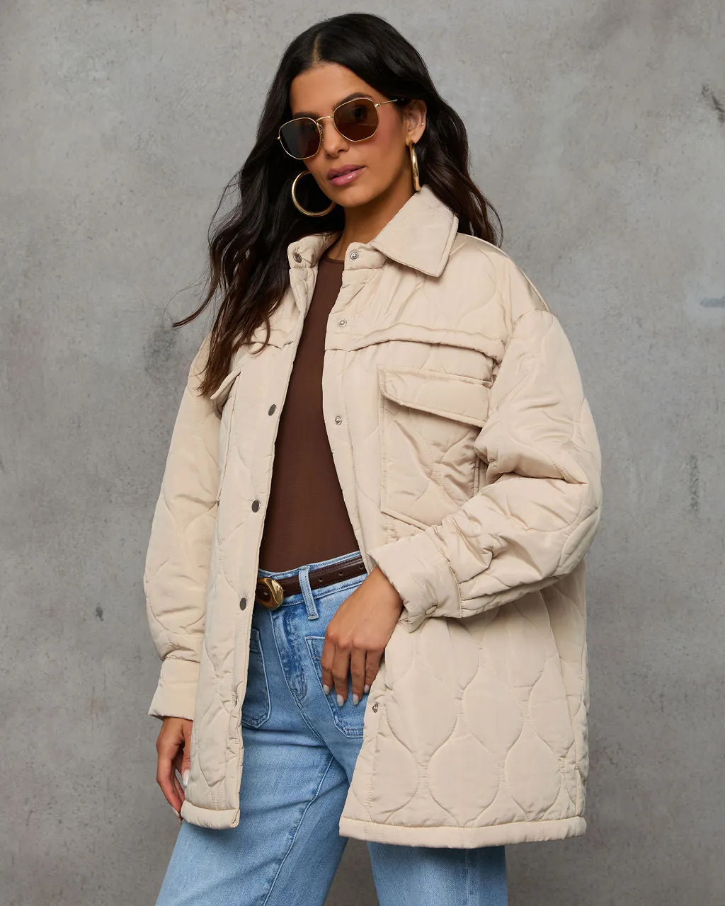 Chilly Morning Lightweight Quilted Jacket