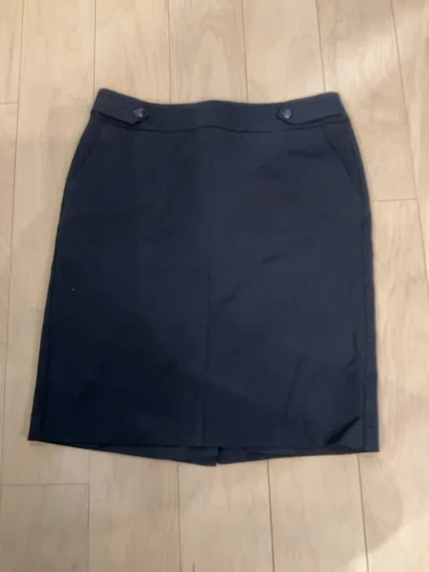 {{ClientCode}} NAVY TALBOTS PENCIL SKIRT, 10P