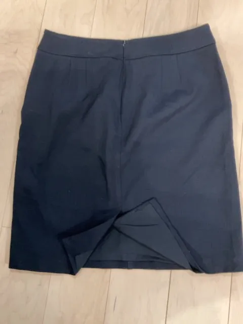 {{ClientCode}} NAVY TALBOTS PENCIL SKIRT, 10P