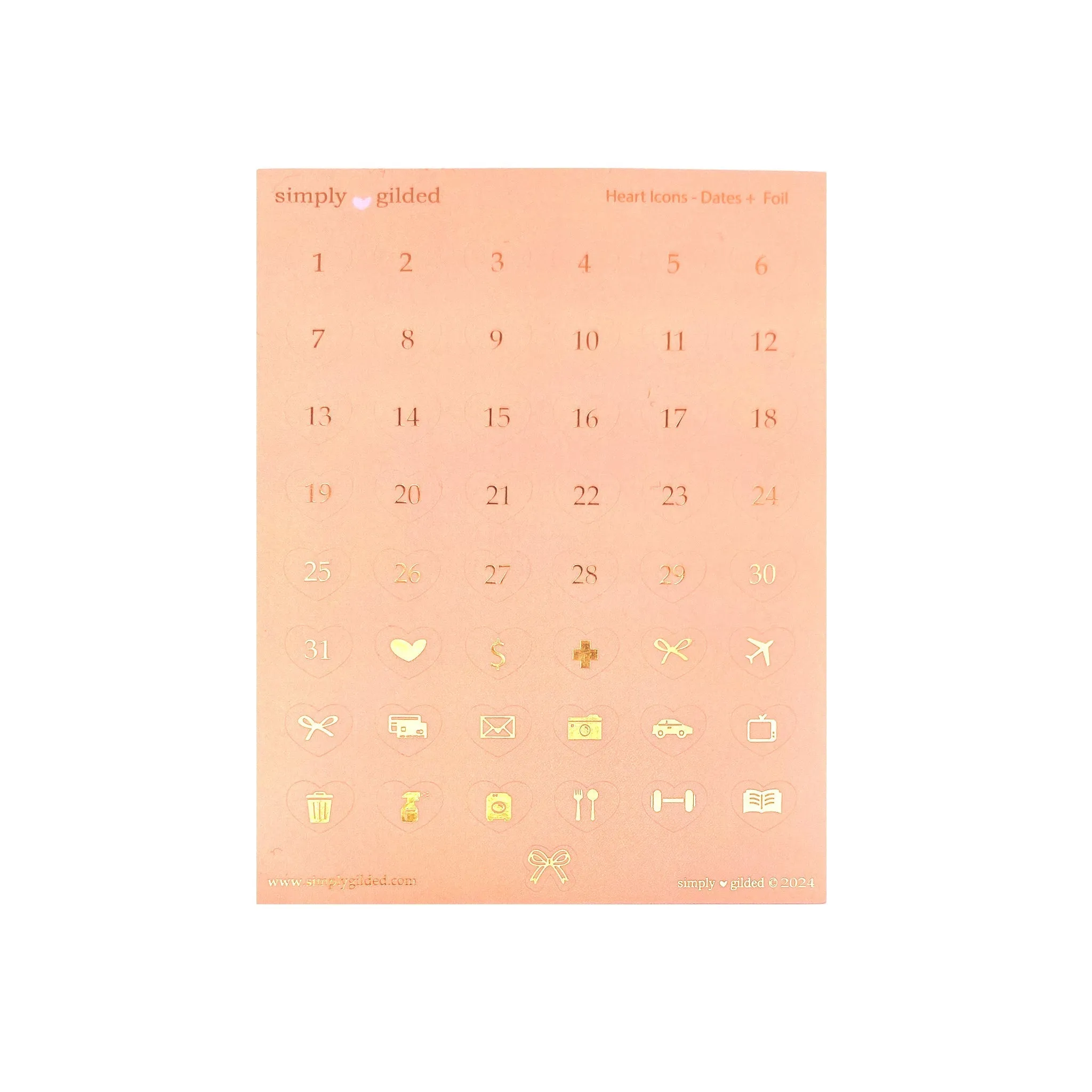 Colorful Date Dots (Dates) (you pick)