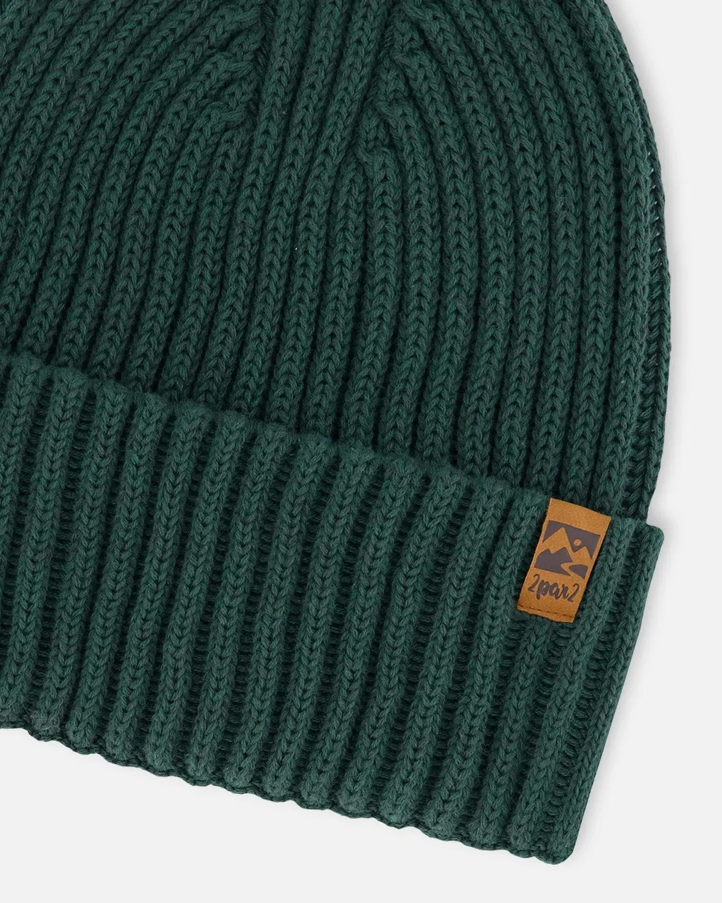 Cuffed Knit Hat Forest Green