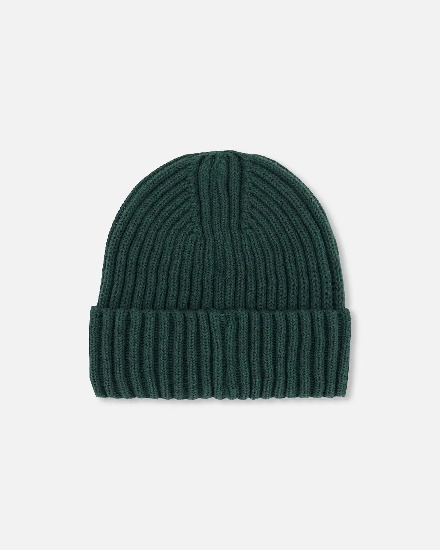 Cuffed Knit Hat Forest Green