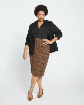 Danube Ponte Skirt - Autumn Houndstooth Jacquard