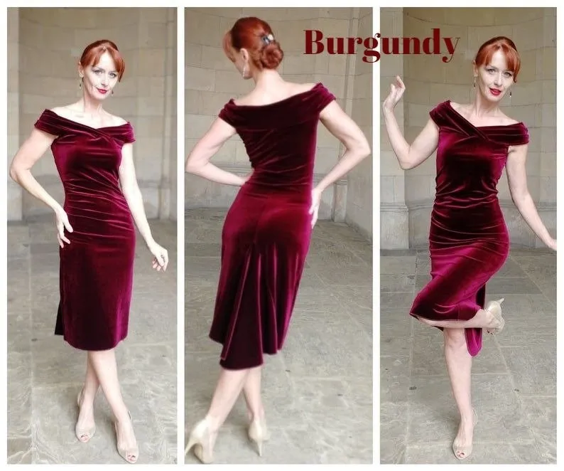 DELPHINE Tango Velvet dress