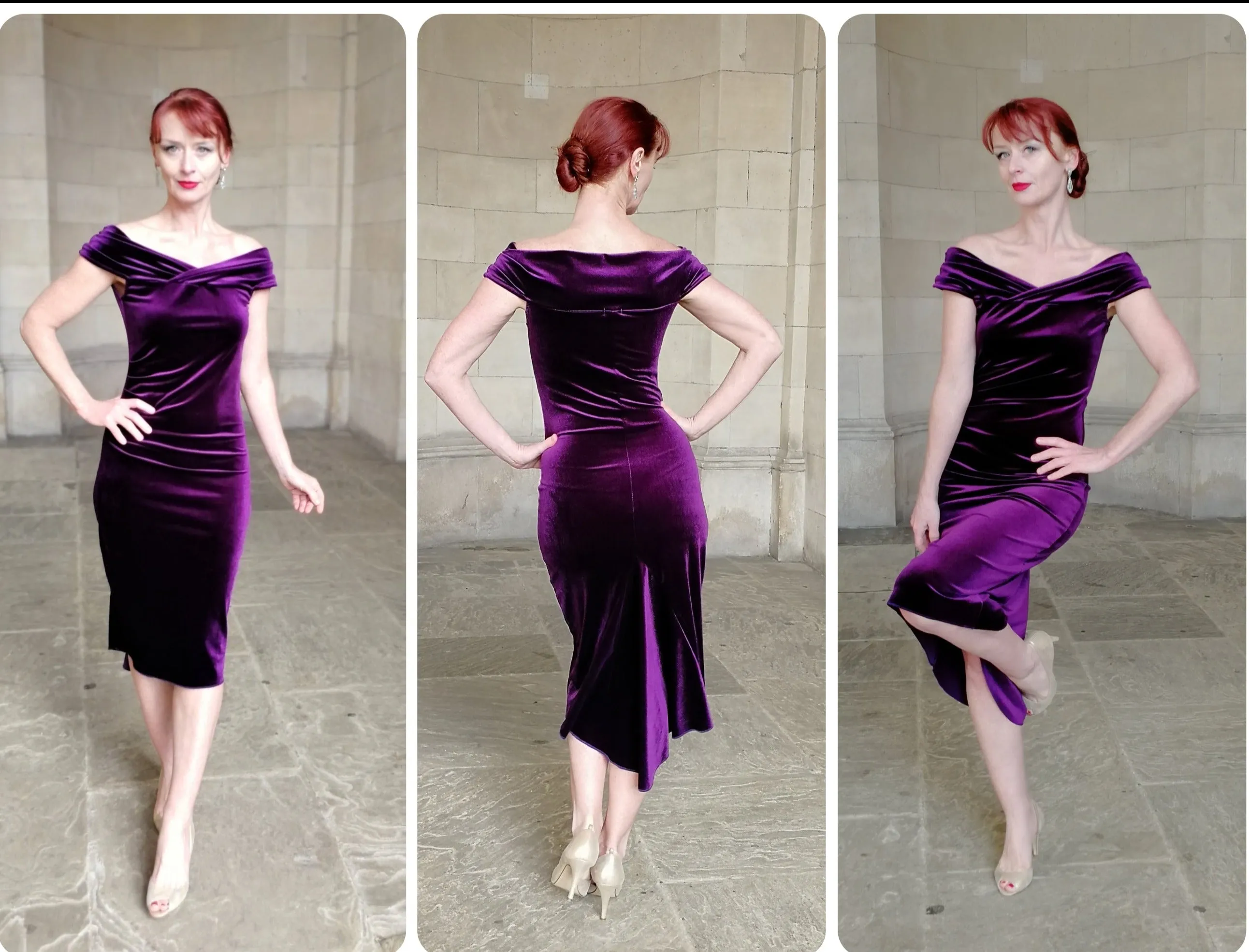 DELPHINE Tango Velvet dress