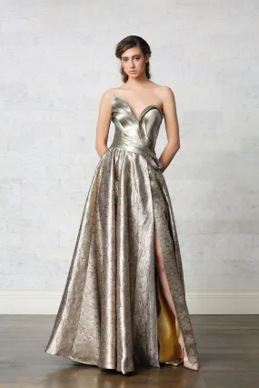 Draped Prom Dress