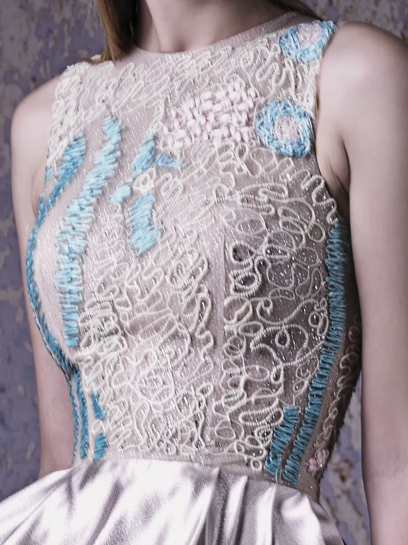 EMBELLISHED COCKTAIL GOWN