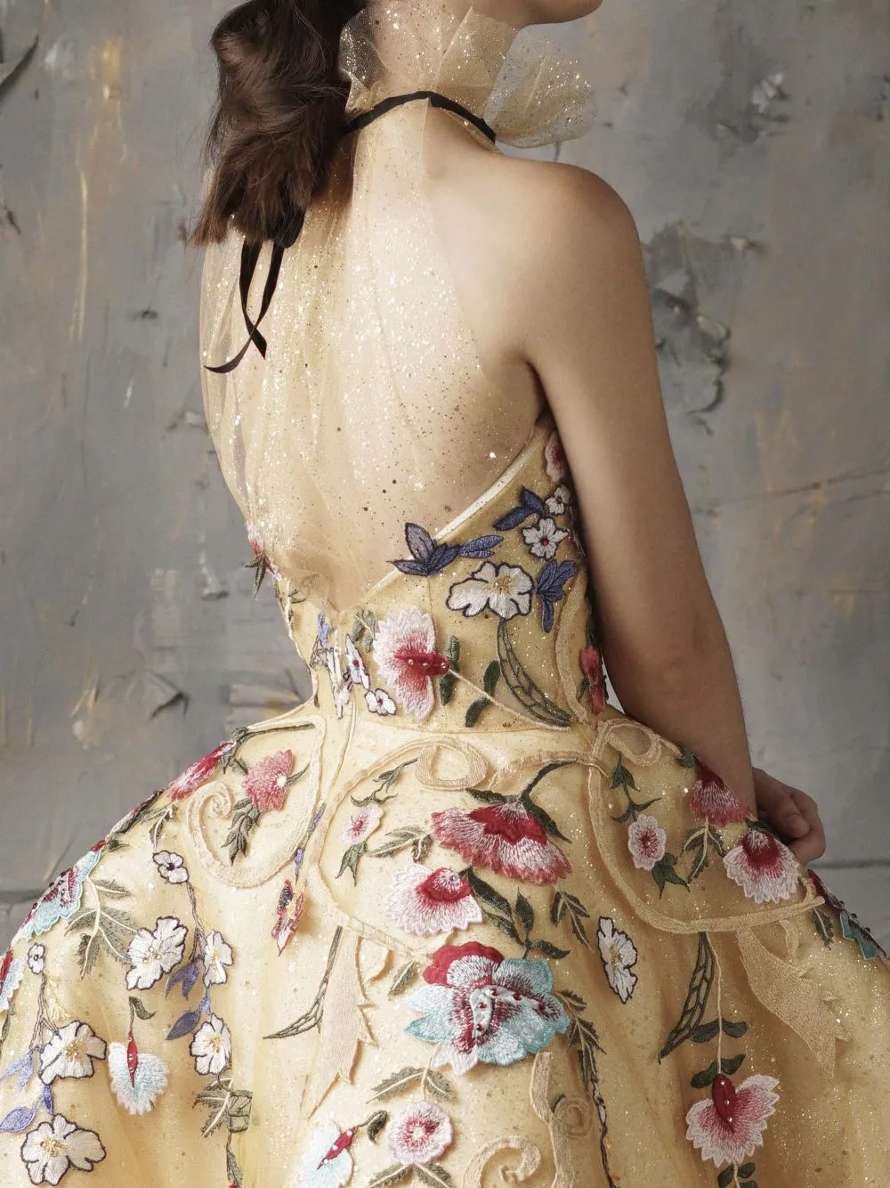 Embroidered Ball Gown