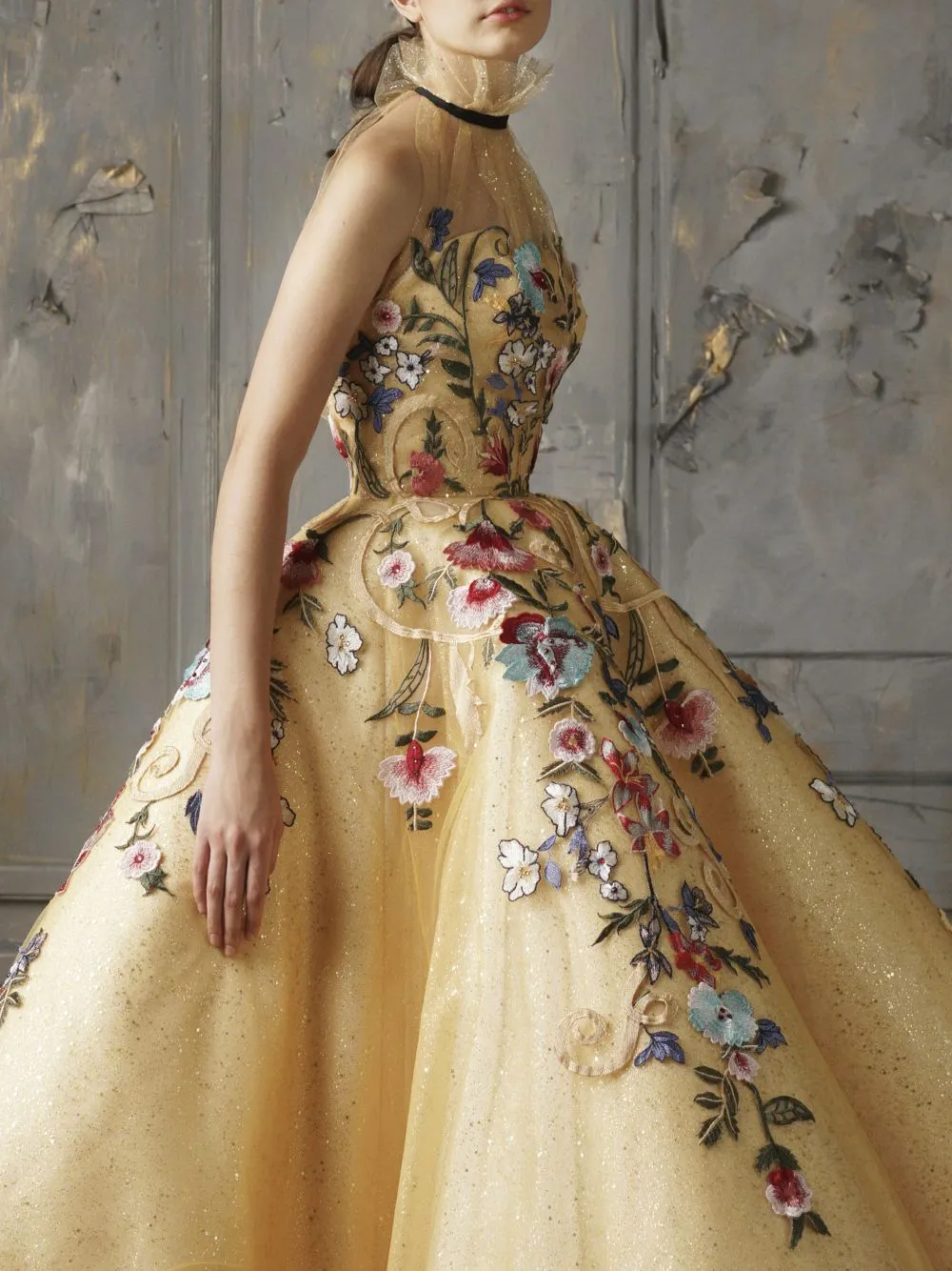 Embroidered Ball Gown