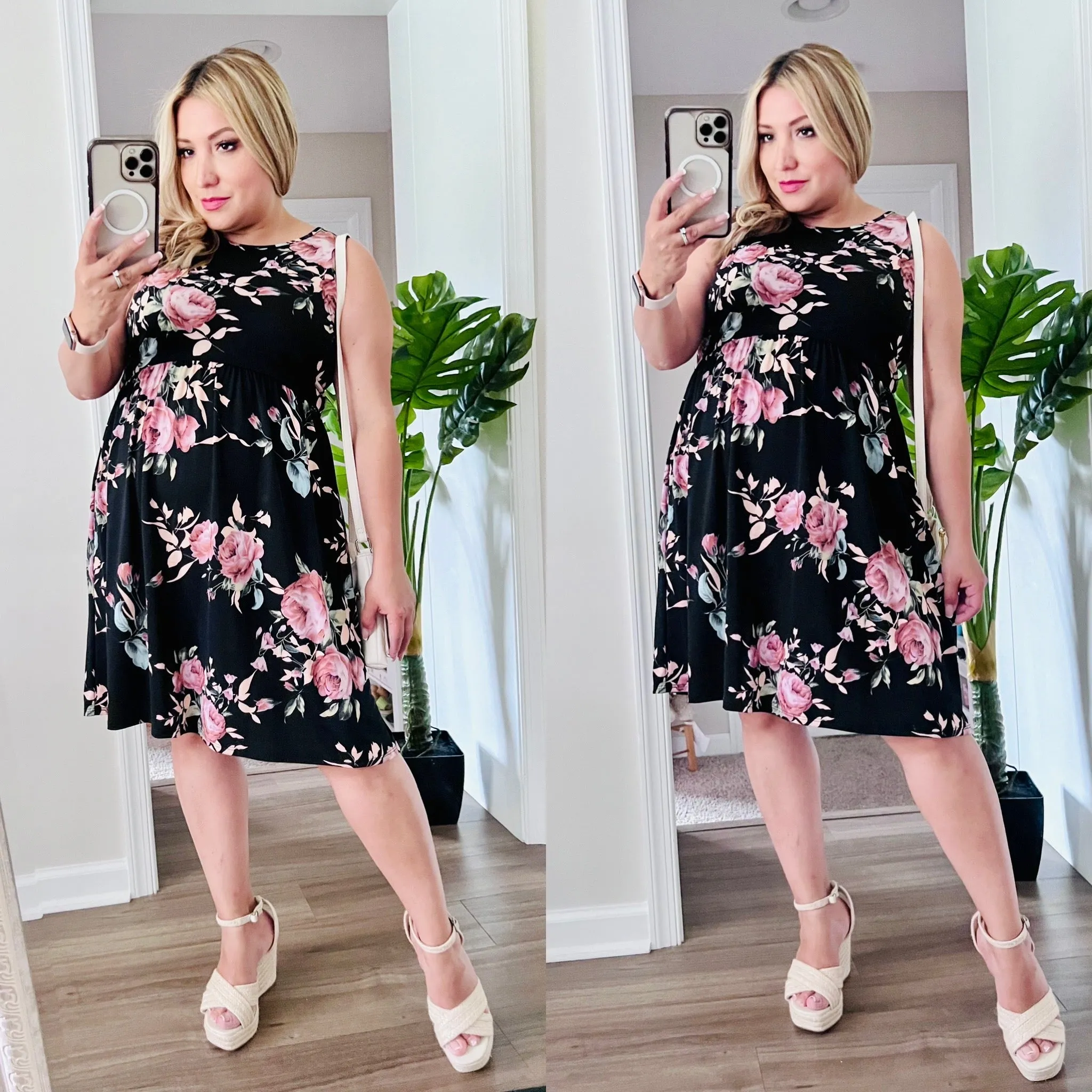 Empire Waist Floral Dress