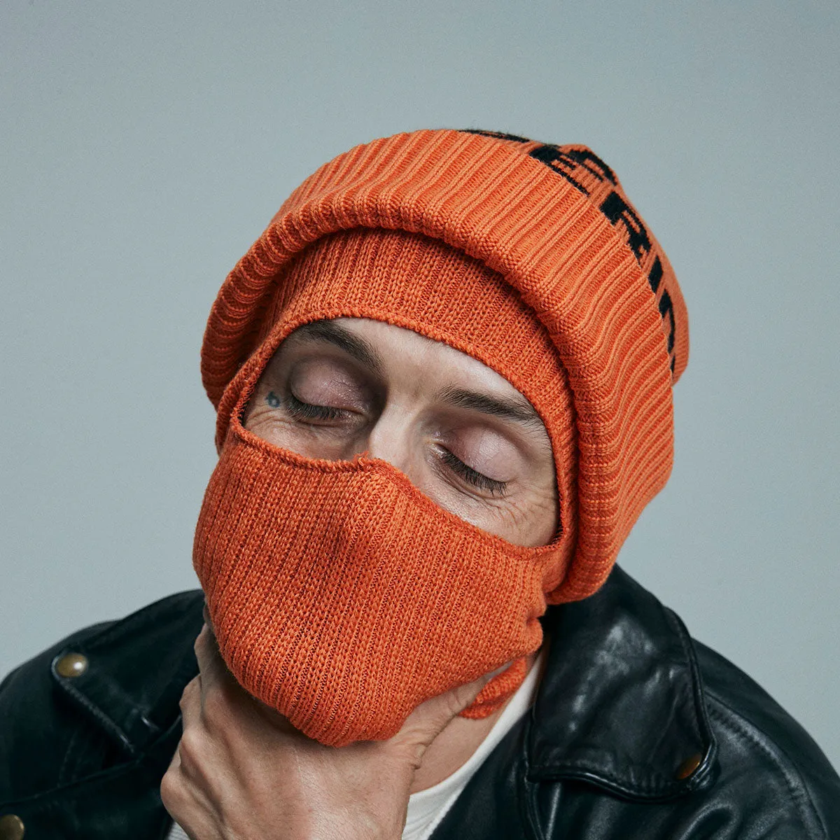 FACEMASK BEANIE - Black