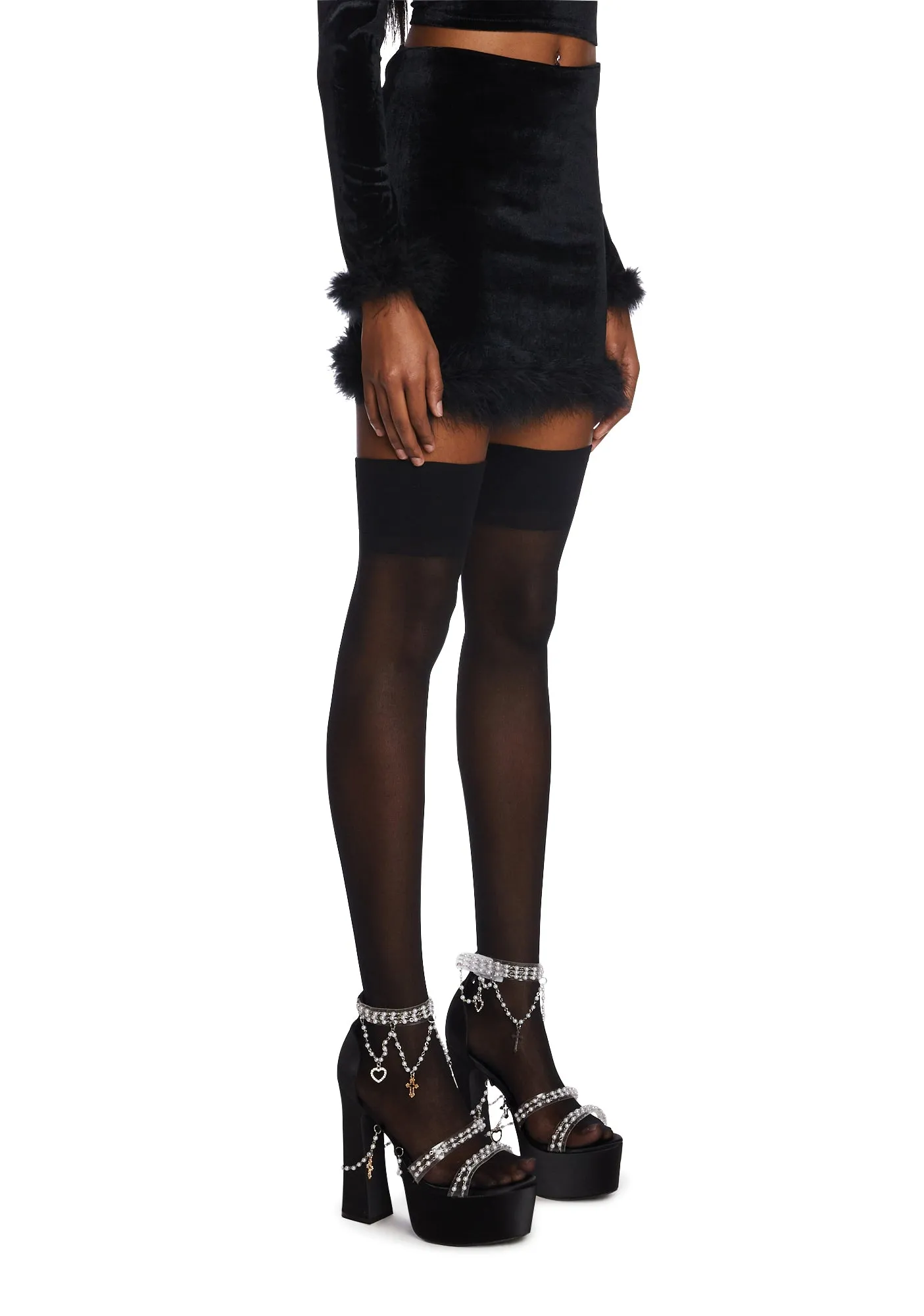 Filthy Femme Velvet Mini Skirt